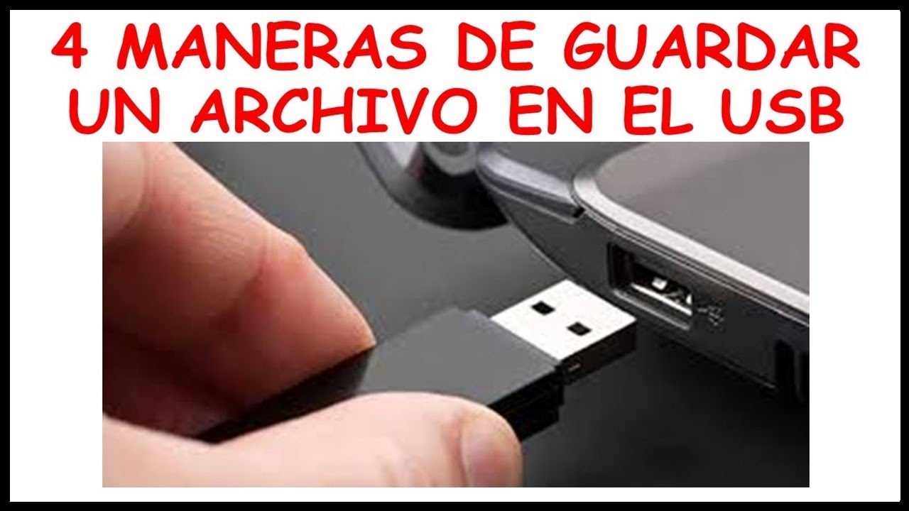 Guarda tus documentos en un USB de manera fácil y segura con estos ...